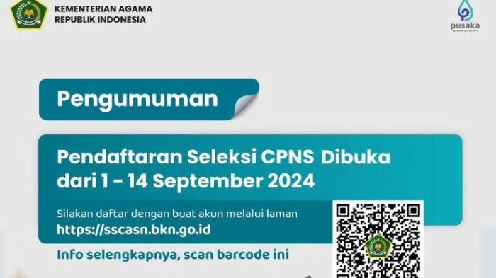 Kemenag Buka Pendaftaran CPNS